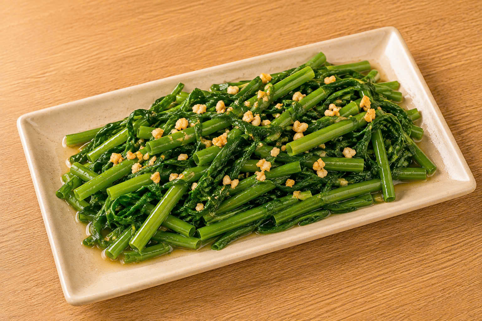 Thanh Đằng Bảo Vị (Rau Muống Xào Tỏi)