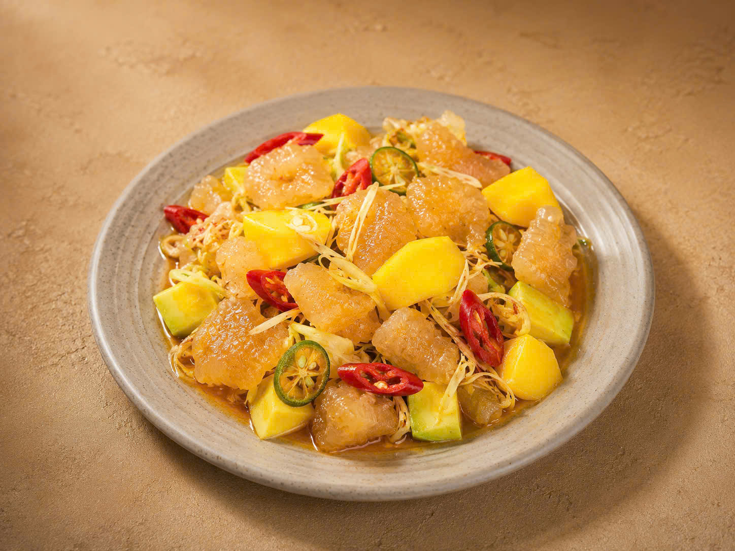 Ngưu Cân Hổ Phách (Gân Bò Mắm Tắc)