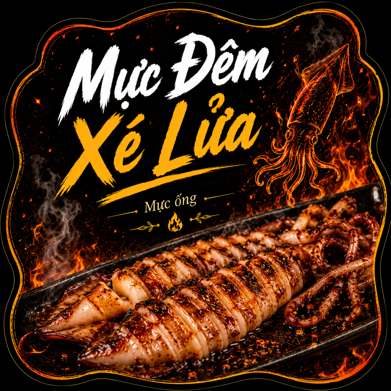 Mực Đêm Xé Lửa