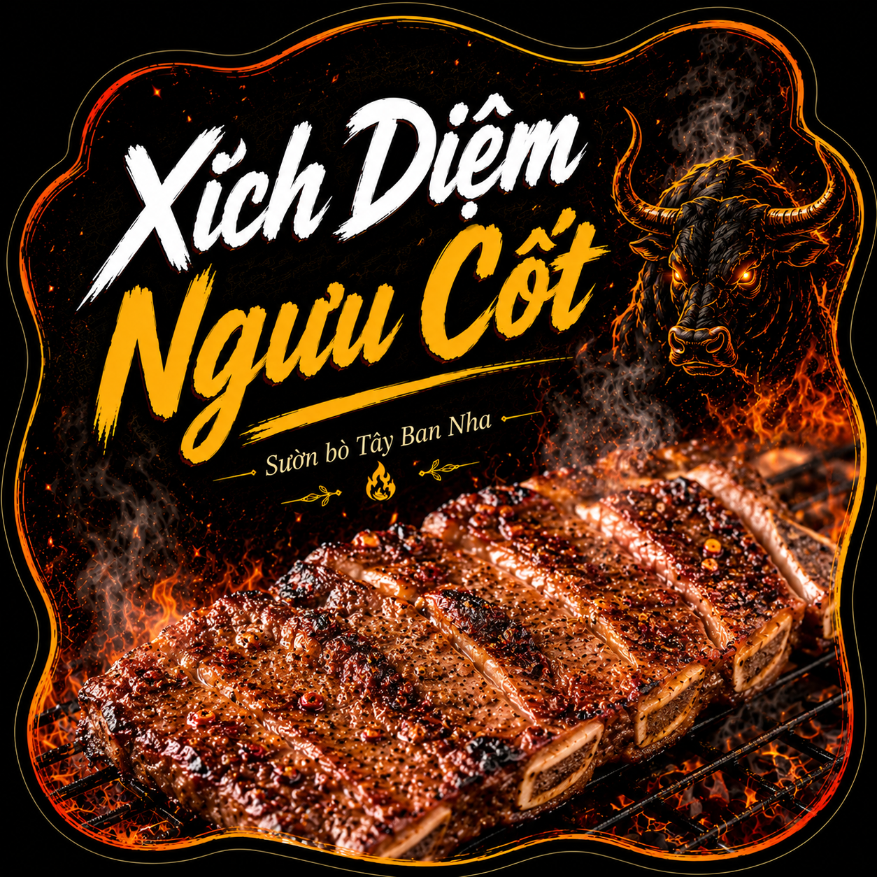 Xích Diệm Ngưu Cốt (Sườn Bò Tây Ban Nha)